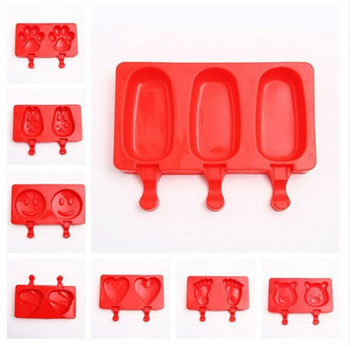 Silicone Pop Popsicle Mold Frozen Ice Lolly Mould Tray Pan Ice Cream Maker Tool - Fresh Stock Dated January 2026