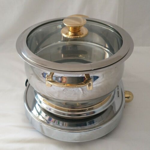 Command Performance 4 qt Pot & Burner Portable Buffet Range Chafing Warming - Fresh Stock Dated February 2026