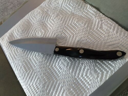 CUTCO 1738 KB Knife, Black Swirl Handle,  6 inch Blade Free Shipping 11.5