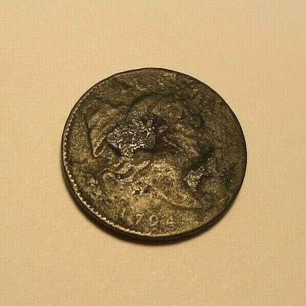 1794 Liberty Cap Half Cent - Head Facing Right - United States Coin - Full Date - Fresh Stock Dated December 2025