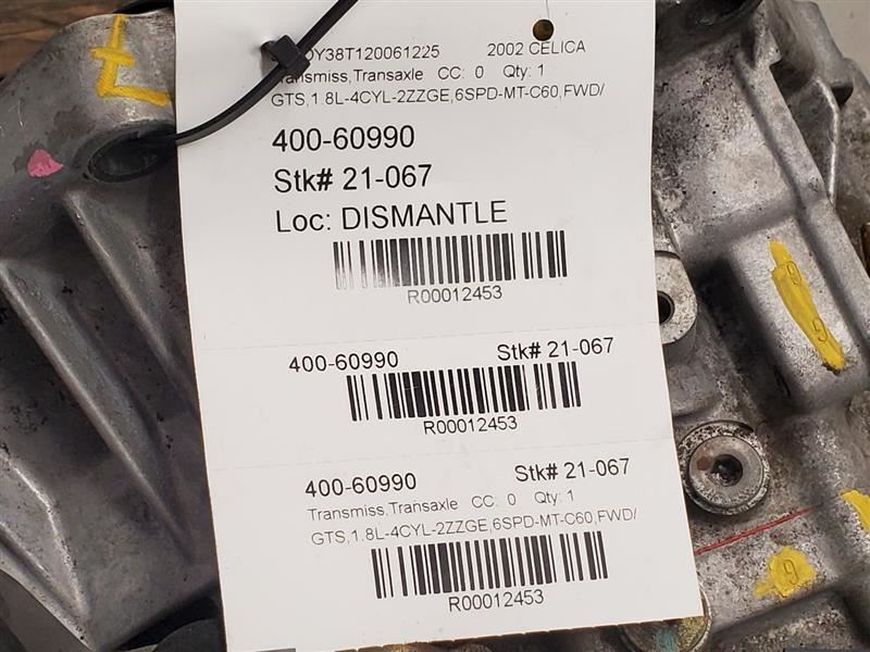 Toyota Celica GTS, Manual Transmission Engine Fits, 00-05, 2ZZGE, 33111-20160 - Fresh Stock Dated January 2026