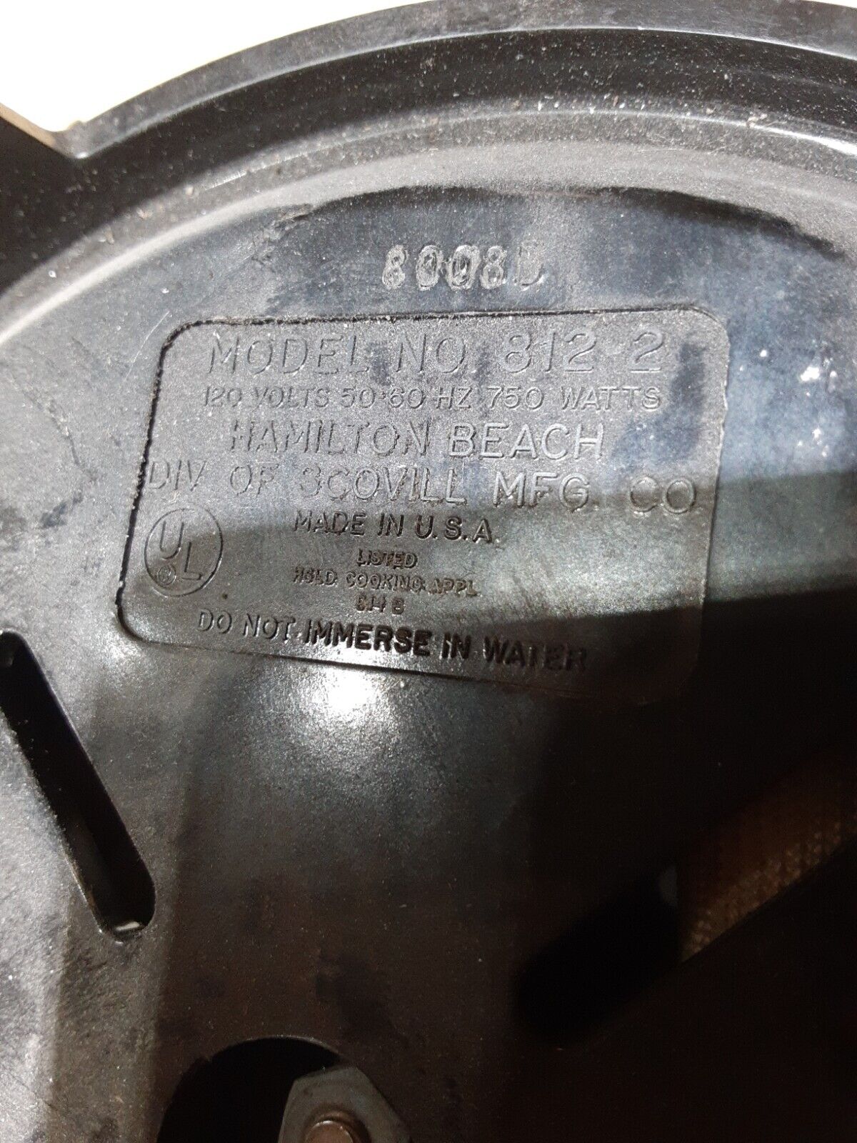 HAMILTON BEACH FIFTH BURNER #812 Vintage - Fresh Stock Dated February 2026