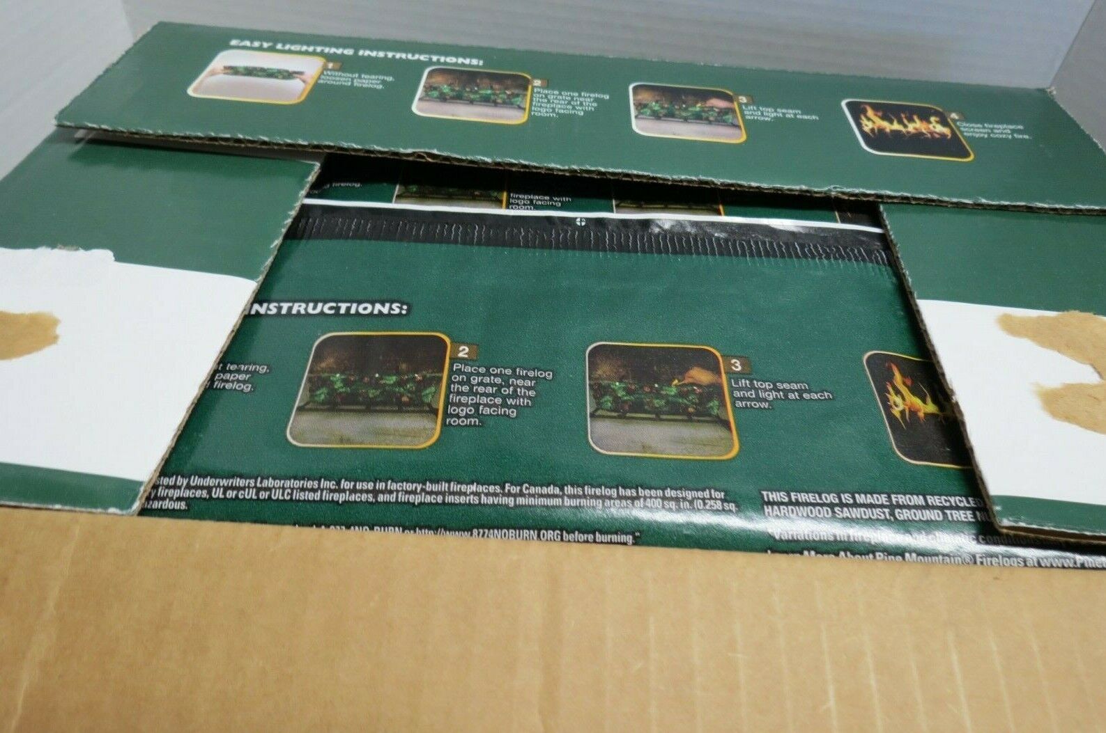 Firelogs Yankee Candle Balsam and Cedar Fireplace Wood Burning - LOT OF 4 LOGS - Fresh Stock Dated January 2026