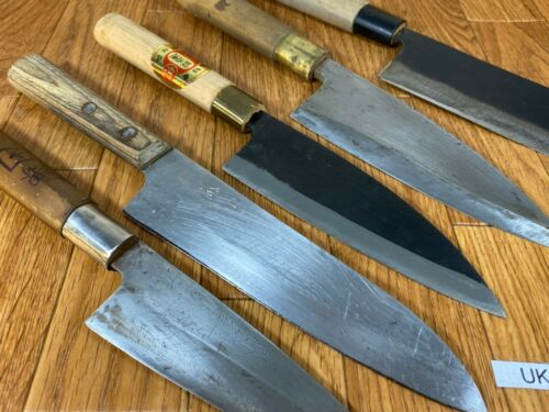 Japanese Chef's Kitchen Knife Set 5 Piece DEBA NAKIRI SANTOKU from Japan UK233 - Fresh Stock Dated January 2026