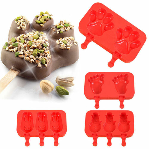 Silicone Pop Popsicle Mold Frozen Ice Lolly Mould Tray Pan Ice Cream Maker Tool - Fresh Stock Dated January 2026