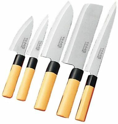 Kakusei Japanese kitchen knife set of 5 (with wooden box) NK-8602 JP F/S - Fresh Stock Dated January 2026
