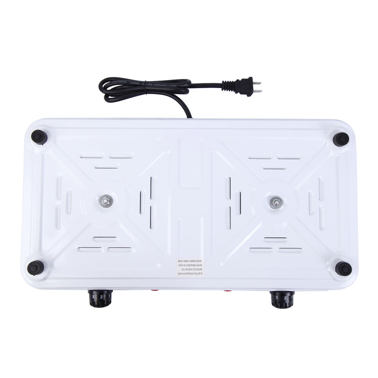 Portable Electric Double Burner Hot Plate Heating Cooking Stove Kitchen Camping - Fresh Stock Dated February 2026