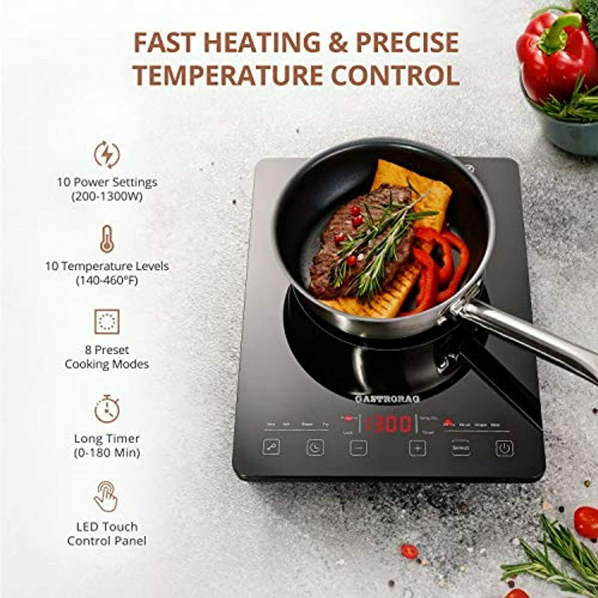 Cocina Estufa Hornillo Electrica Digital De Induccion Tactil Potente Calidad - Fresh Stock Dated February 2026