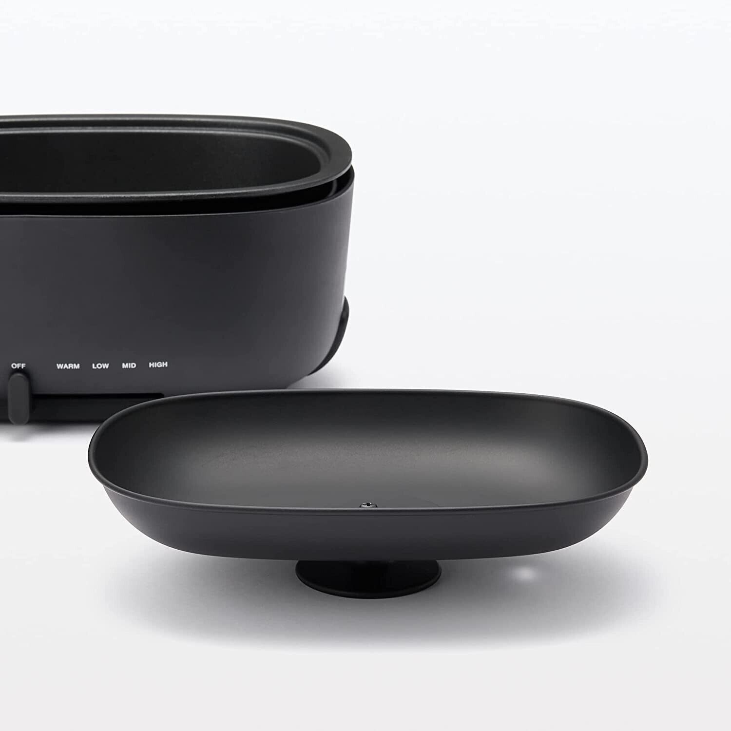 MUJI JAPAN Deep Grill Pot MJ-HPFK1 new model Black Compact 2021AW - Fresh Stock Dated February 2026