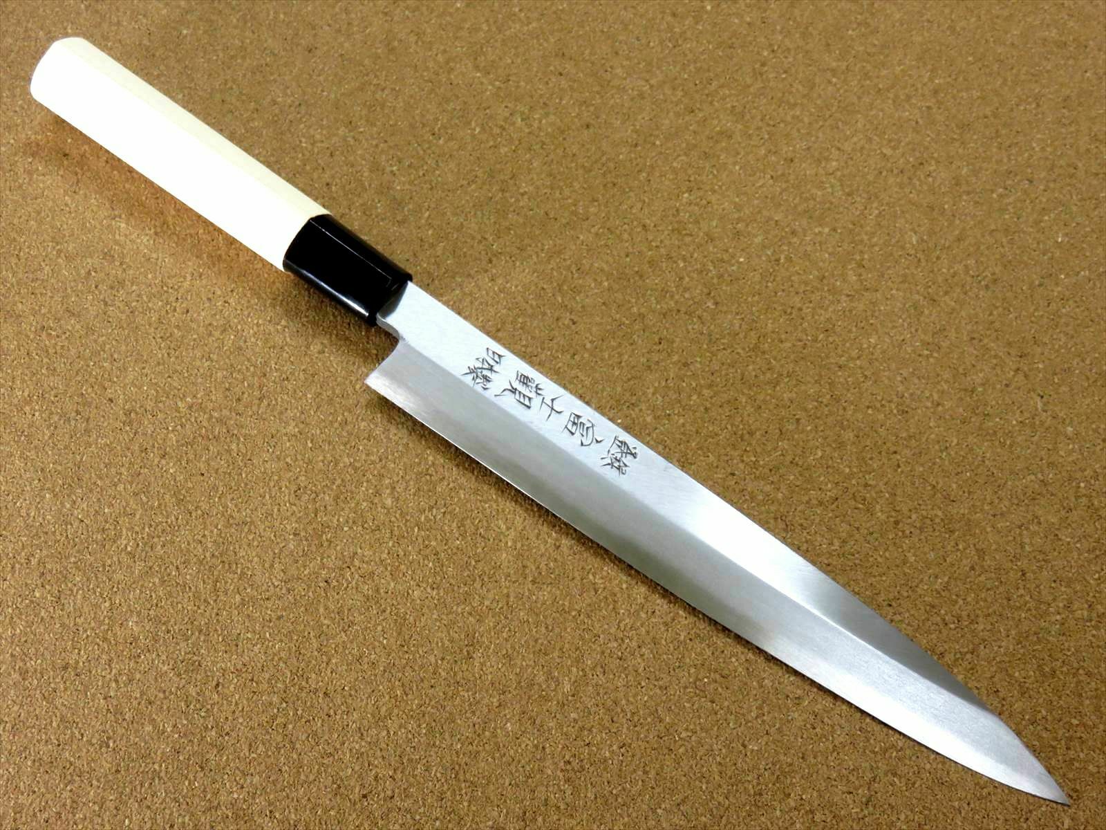 Japanese Kitchen Sashimi Yanagiba Knife 205mm 8.1 inch Right handed SEKI JAPAN - Fresh Stock Dated January 2026