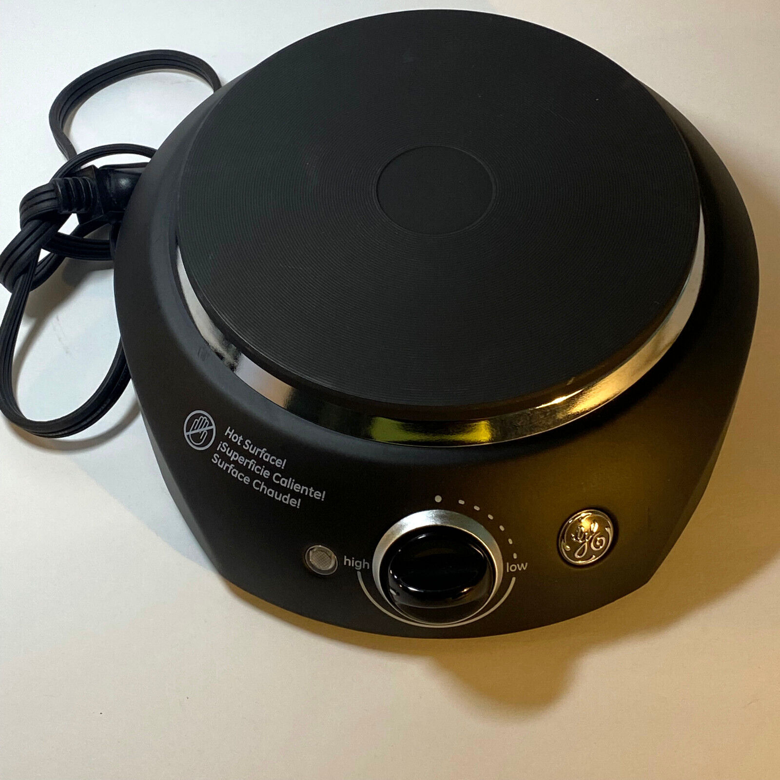 G.E. Hot Plate, Single Burner, Temperature control Black - Fresh Stock Dated February 2026