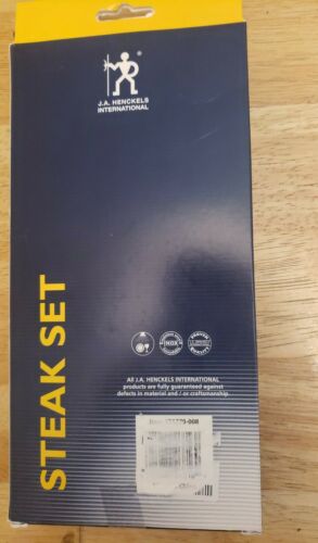 J.A. Henckels Everedge 8PC. Steak Knife Set - Fresh Stock Dated January 2026