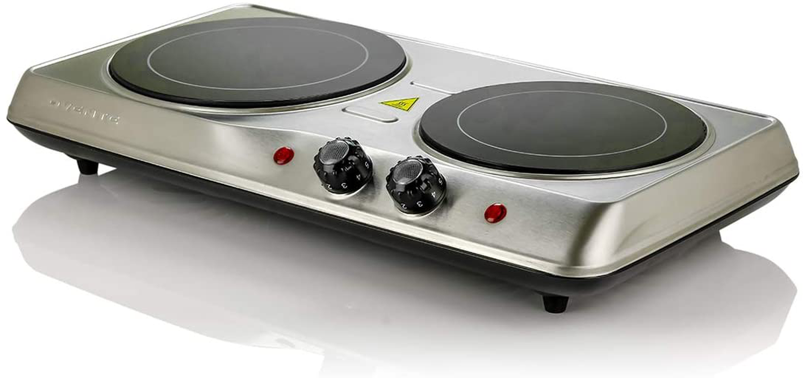 Dual Plate Electric Countertop Burner Portable Cooker Stove Electric Infrared - Fresh Stock Dated February 2026