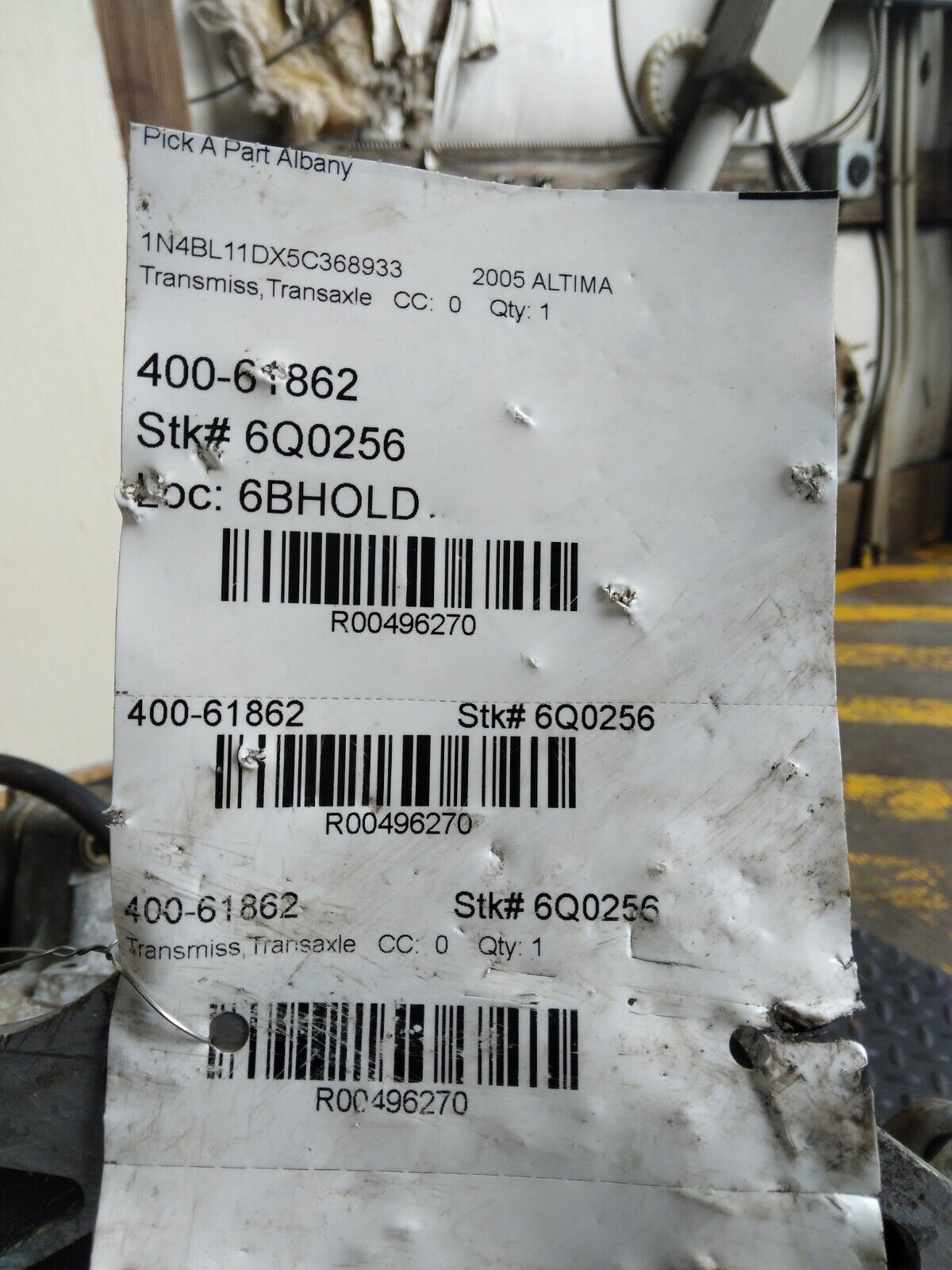 2005-2006 Nissan Altima SE 3.5L M/T Manual 5 Speed Transmission Gearbox - Fresh Stock Dated December 2025