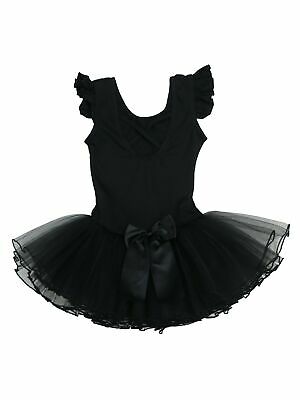 Wenchoice Girls Black Glitter Rhinestone Adorned Ballet Dress 9M-8 - Fresh Stock Dated December 2025