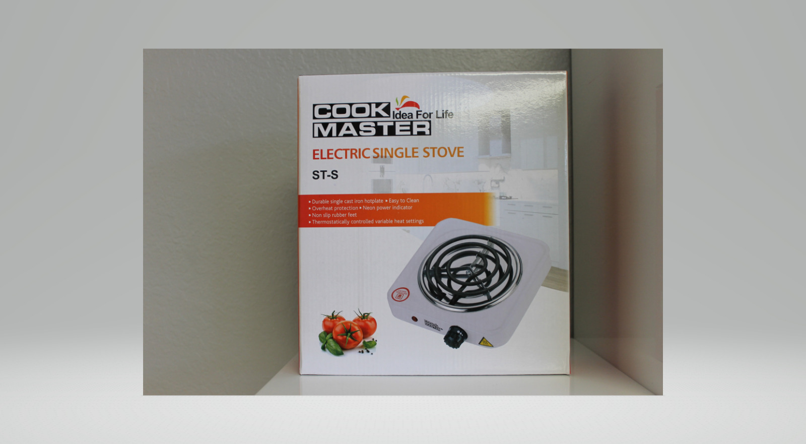 Cook Master 1000W Electric Countertop Coil Stove Burner with 5 Level Temperat... - Fresh Stock Dated February 2026