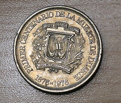 1976 Dominican Republic 25 Centavos - Fresh Stock Dated December 2025