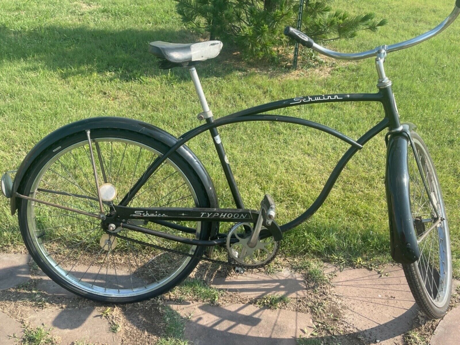 1965 Black & White Schwinn Typhoon - vintage Chicago Schwinn - All original - Fresh Stock Dated December 2025