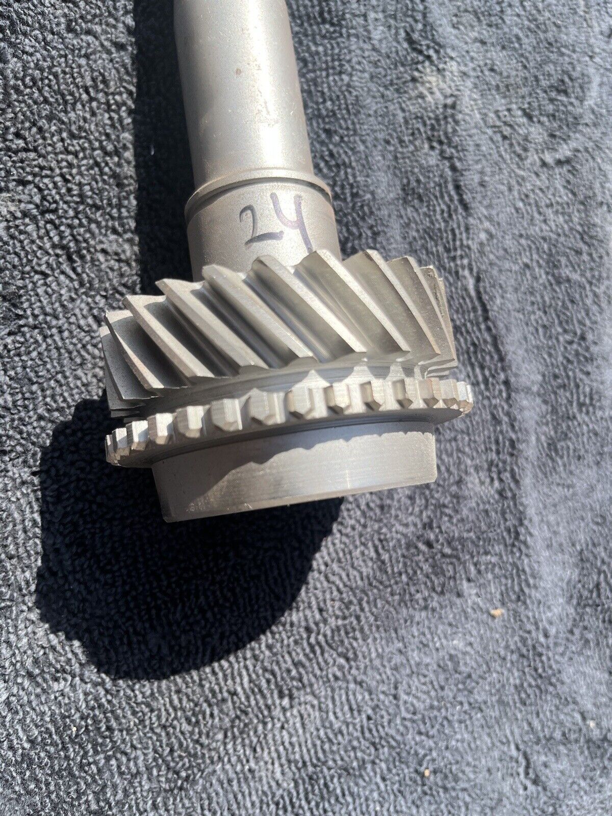 1963-1965 Ford Borg Warner T10 4 Speed 24 Tooth Input Shaft Mustang Falcon Galax - Fresh Stock Dated December 2025