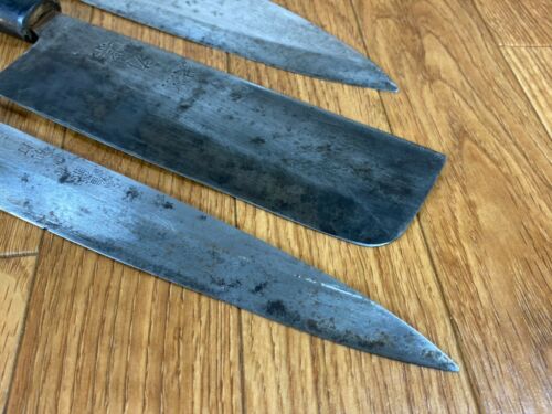 Japanese Chef's Kitchen Knife Set 3 Piece YANAGIBA NAKIRI DEBA from Japan UK232 - Fresh Stock Dated January 2026