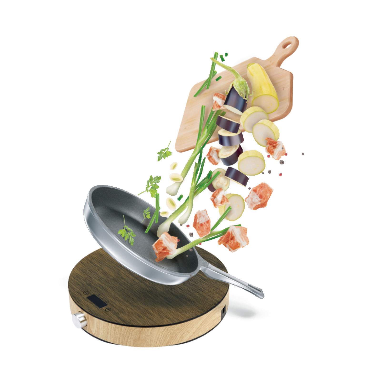 LP LIVING PLUS 1800W Induction Cooktop Countertop Burner, 3 Hour Max Timer - Fresh Stock Dated February 2026