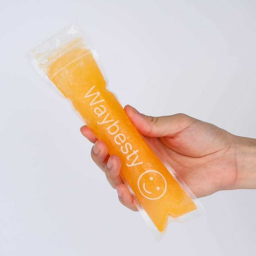 150 PCs Disposable Ice Popsicle Molds Bags Pouch Freeze Pops Bag Zip Seals New - Fresh Stock Dated February 2026