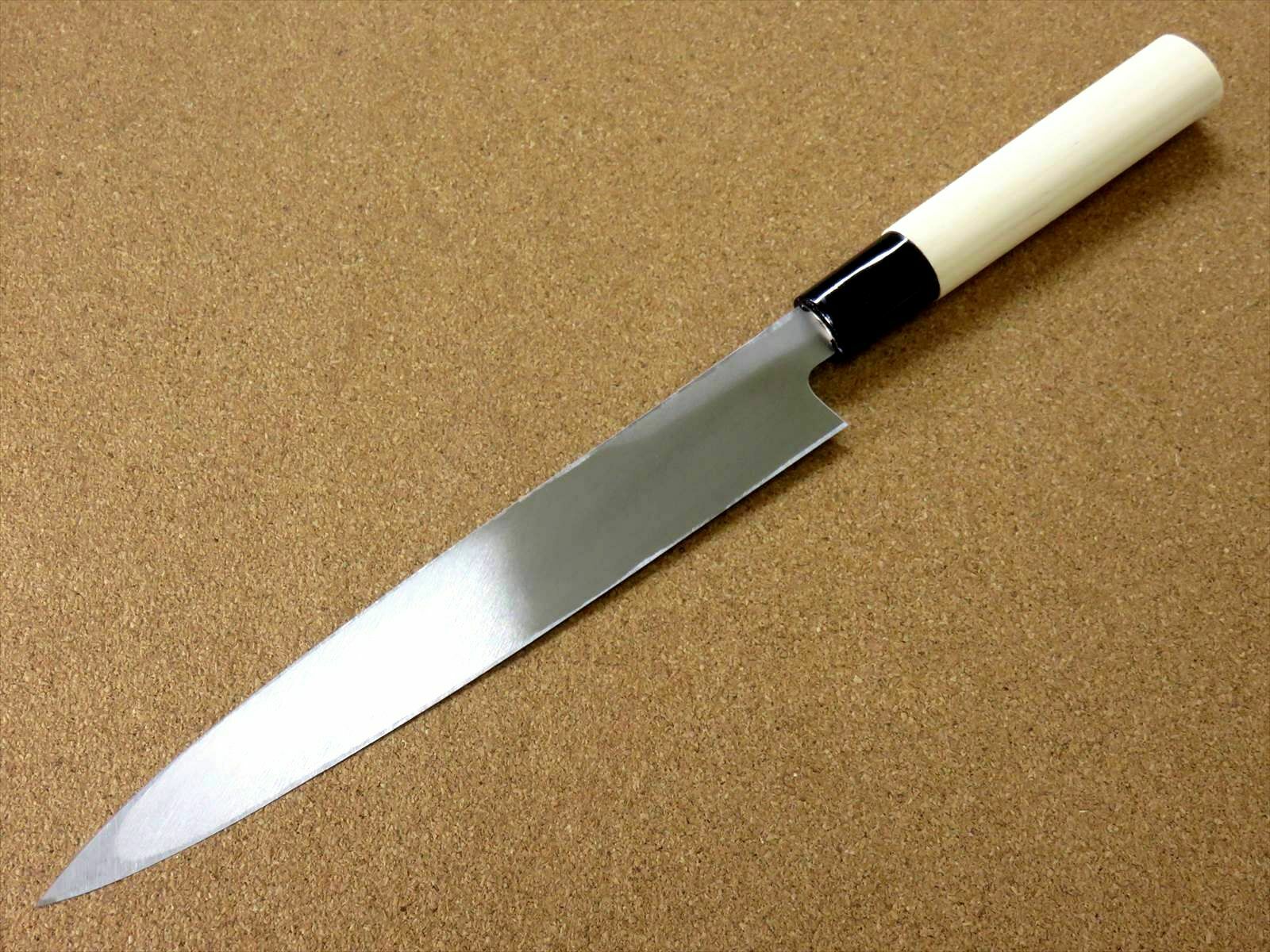Japanese Kitchen Sashimi Yanagiba Knife 205mm 8.1 inch Right handed SEKI JAPAN - Fresh Stock Dated January 2026