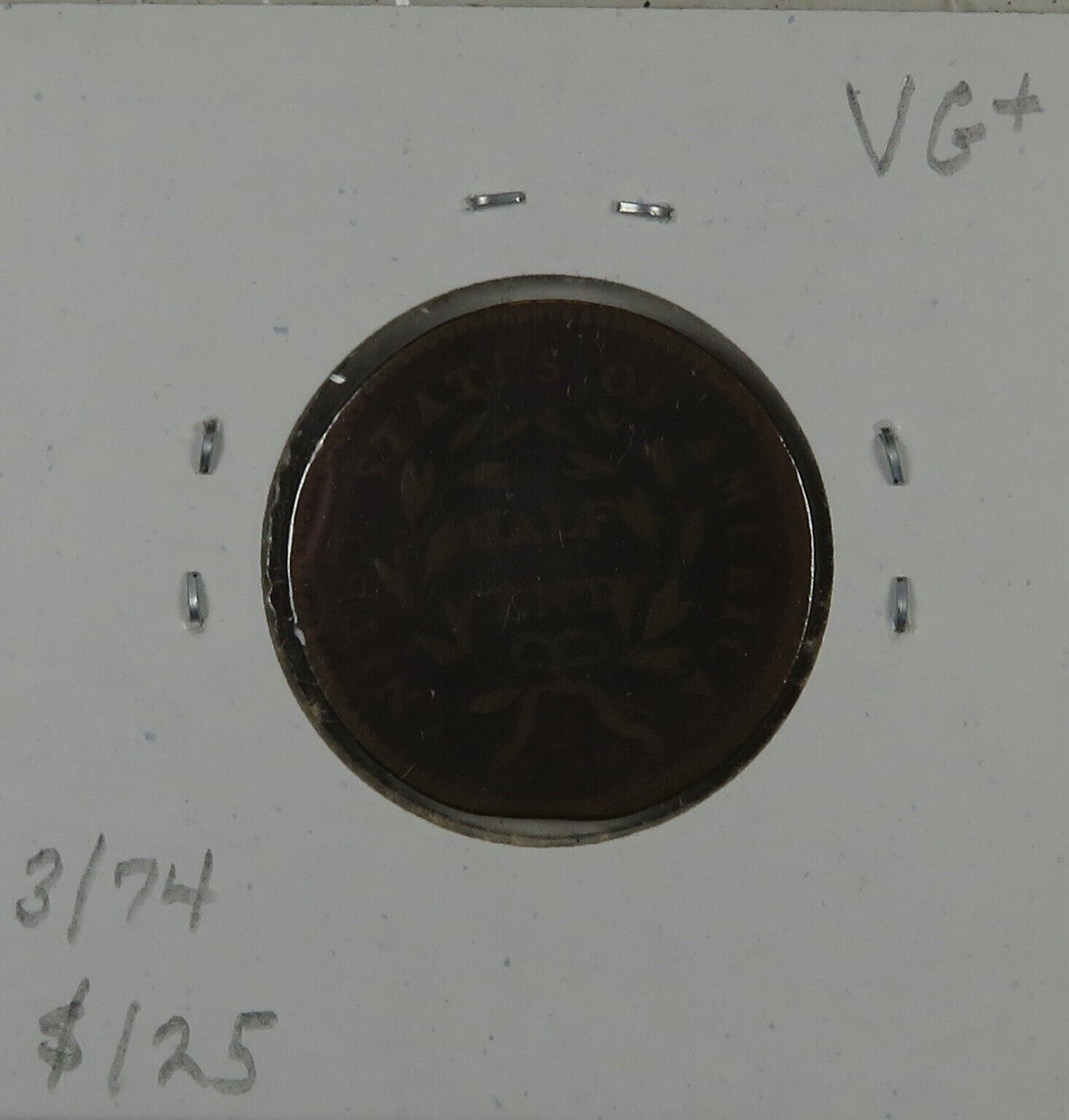 C1674 United States Half Cent 1794, Breen 6b - Fresh Stock Dated December 2025