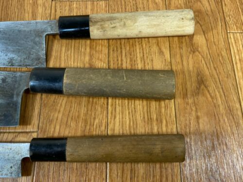 Japanese Chef's Kitchen Knife Set 3 Piece YANAGIBA NAKIRI DEBA from Japan UK232 - Fresh Stock Dated January 2026