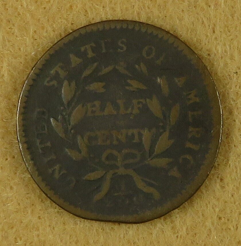 C1674 United States Half Cent 1794, Breen 6b - Fresh Stock Dated December 2025