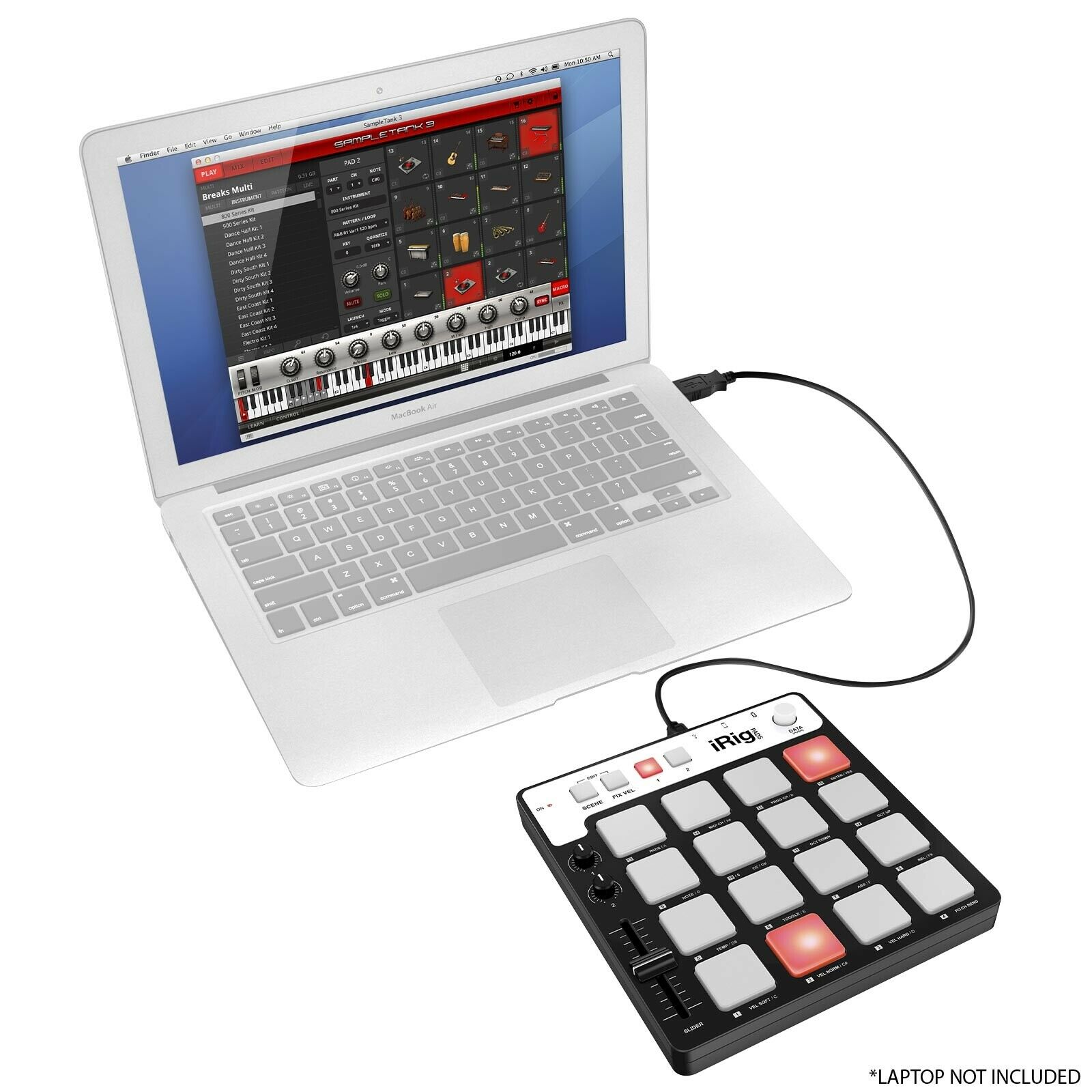 iRig Pads Pad-style MIDI Groove Controller for iPhone, iPad, iPod touch Mac & PC - Fresh Stock Dated December 2025