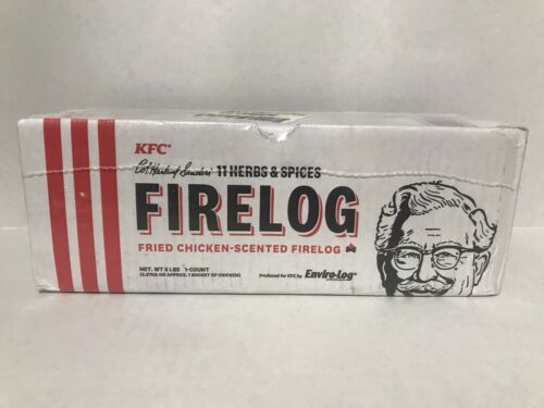 Lot Of 2 Enviro Log KFC Fried Chicken Scented 11 Herbs & Spices Firelog - Fresh Stock Dated December 2025