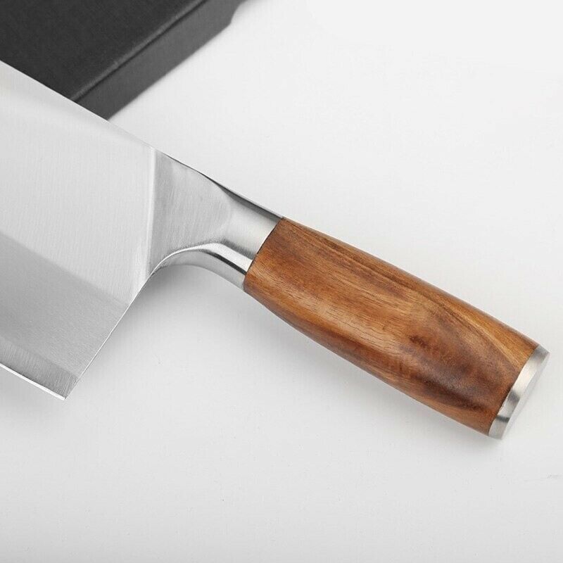 8 Inch Stainless Steel Chopping Cleaver Kitchen Chef Knife Chopper Cutter Knives - Fresh Stock Dated January 2026