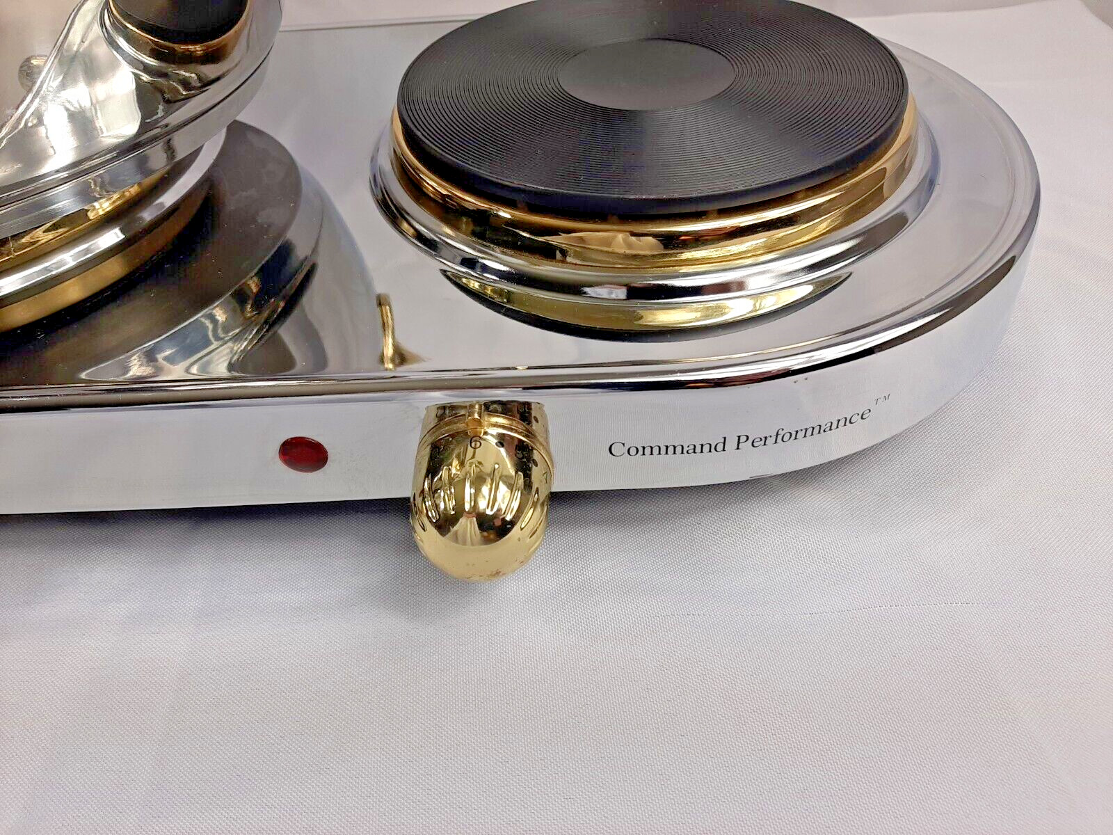 Cuisine Cookware Command Performance Gold MK-337 Triple Burner with 3 Qt Pot - Fresh Stock Dated February 2026