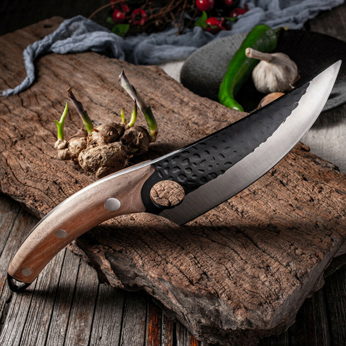 Serbian Chef Knife Forged Kitchen Butcher Boning Cleaver Hunting Slicing Knife - Fresh Stock Dated January 2026