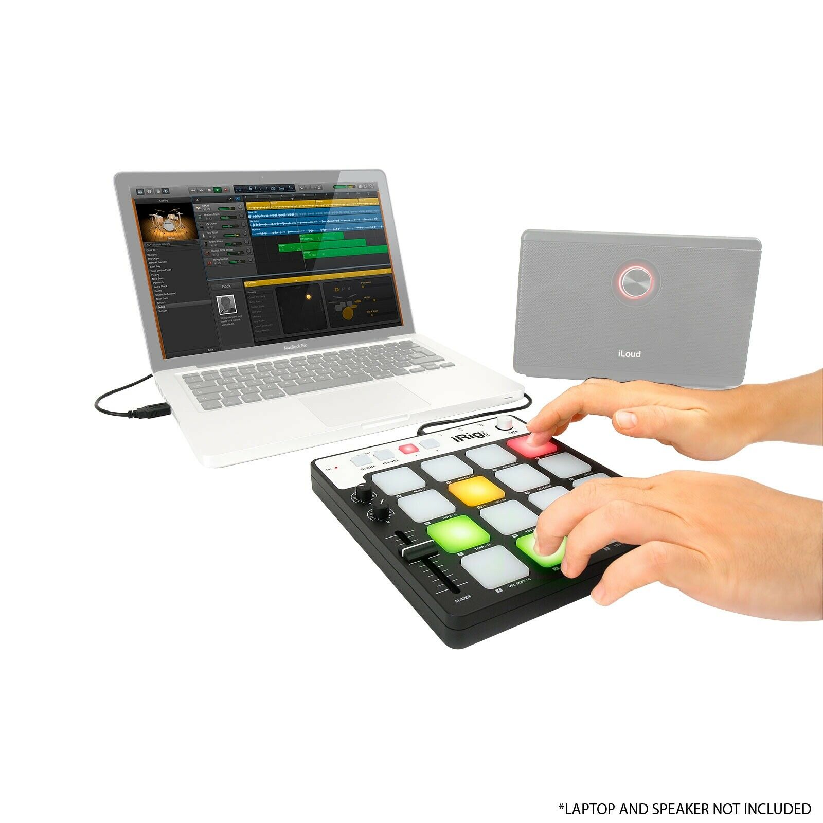 iRig Pads Pad-style MIDI Groove Controller for iPhone, iPad, iPod touch Mac & PC - Fresh Stock Dated December 2025