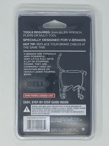 Bell Binder 450 Premium V-Brake Bicycle Bike Brake Pads Universal NEW!! - Fresh Stock Dated December 2025