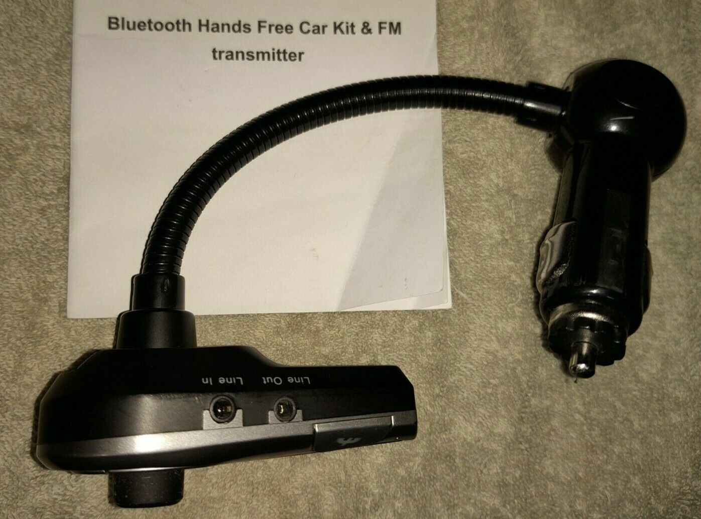 KINIVO BTC8 handsfree auto BLUE TOOTH Receiver FM Transmitter adapter phone musi - Fresh Stock Dated December 2025