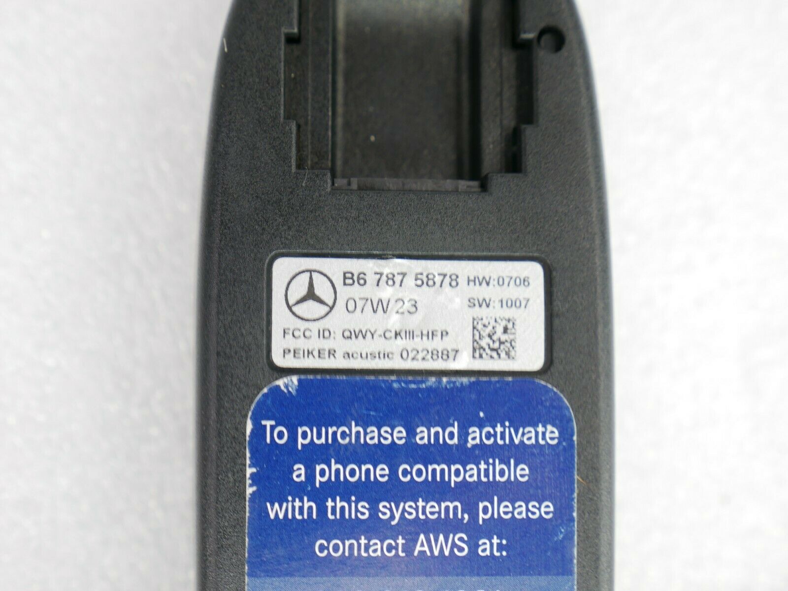☑️ OEM MERCEDES BENZ BLUETOOTH ADAPTER PHONE CRADLE INTERFACE MODULE B67875878 - Fresh Stock Dated December 2025