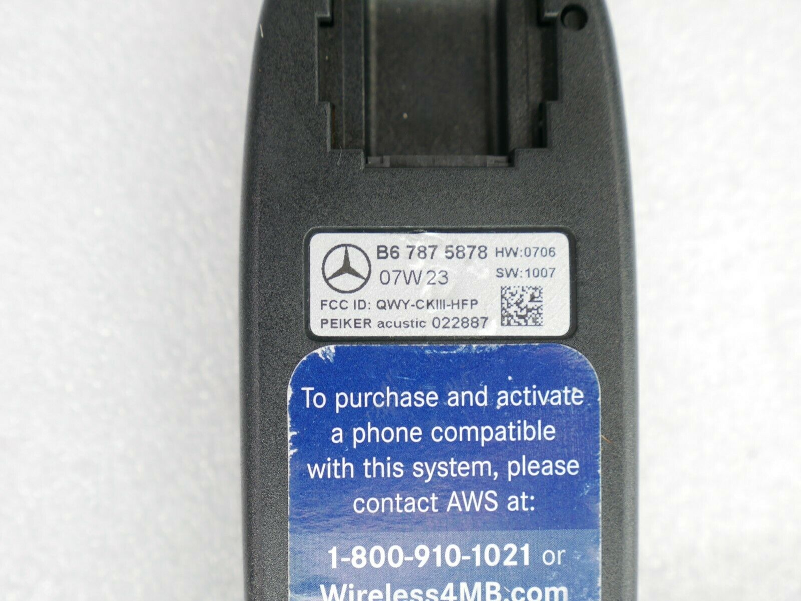 ☑️ OEM MERCEDES BENZ BLUETOOTH ADAPTER PHONE CRADLE INTERFACE MODULE B67875878 - Fresh Stock Dated December 2025