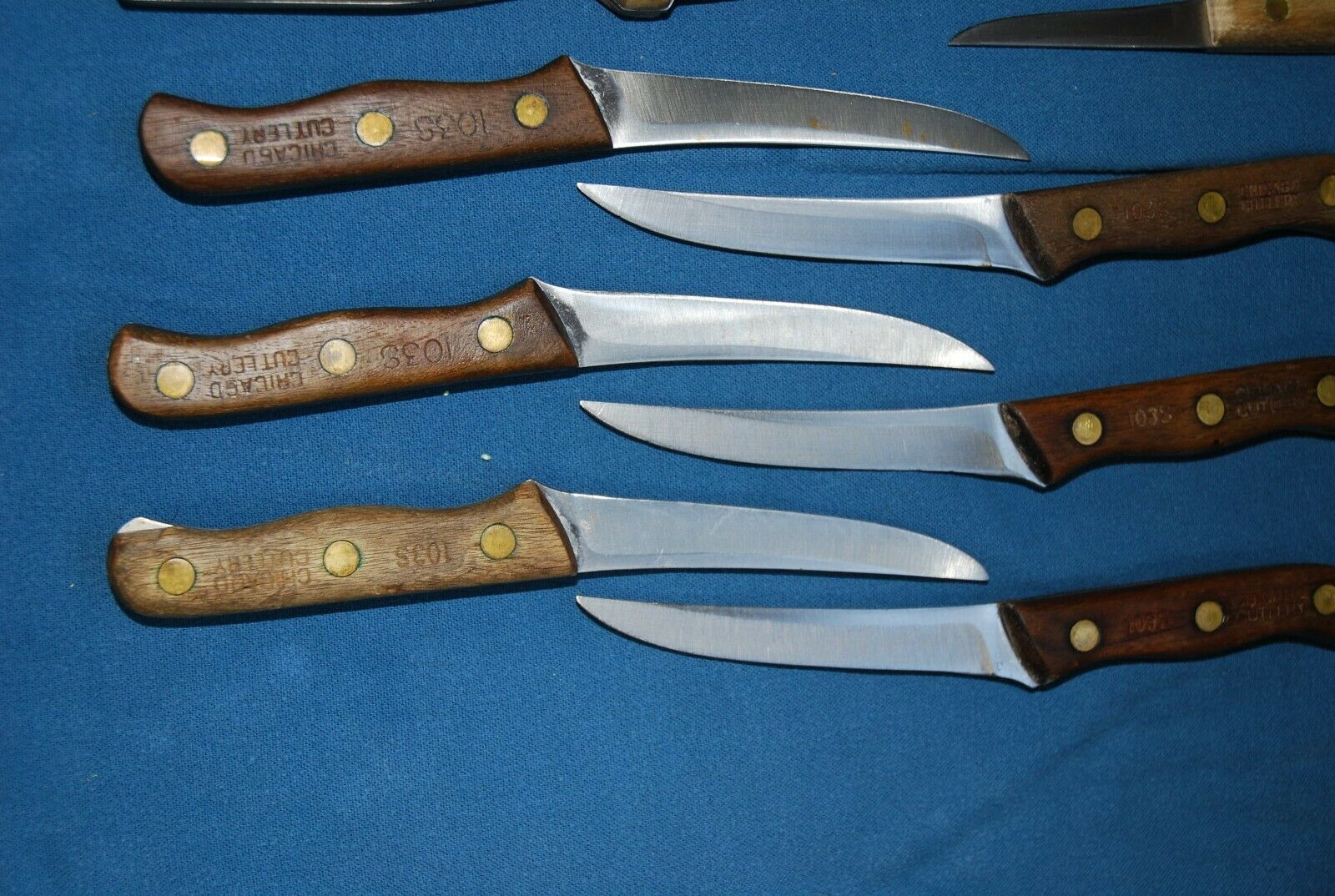 Vintage 15 pc Chicago Cutlery Knife Set 47S 66S 44S 45S BT10 61S 102S 103S Block - Fresh Stock Dated January 2026