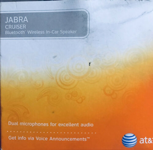 Jabra Cruiser Bluetooth Wireless In Car Speaker Dual Microphones - Fresh Stock Dated December 2025
