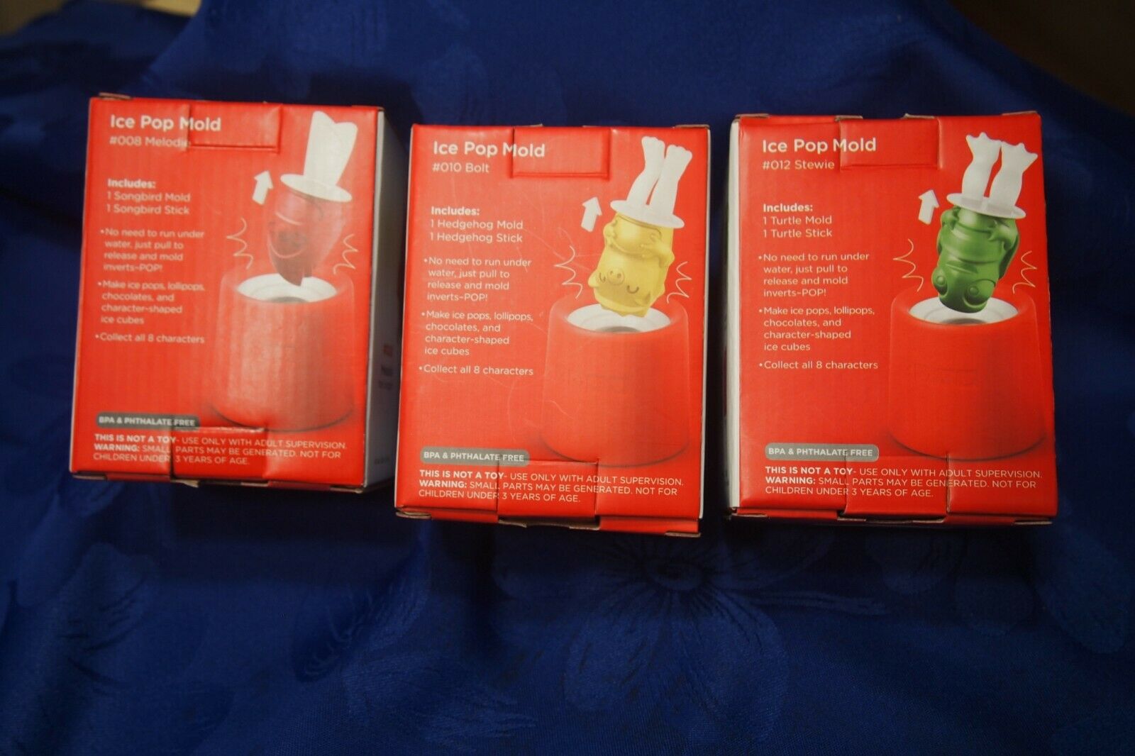 Zoku Quick Healthy Pop Maker ice pop molds-Buy 1,2 or all 3- Melodie/Bolt/Stewie - Fresh Stock Dated February 2026