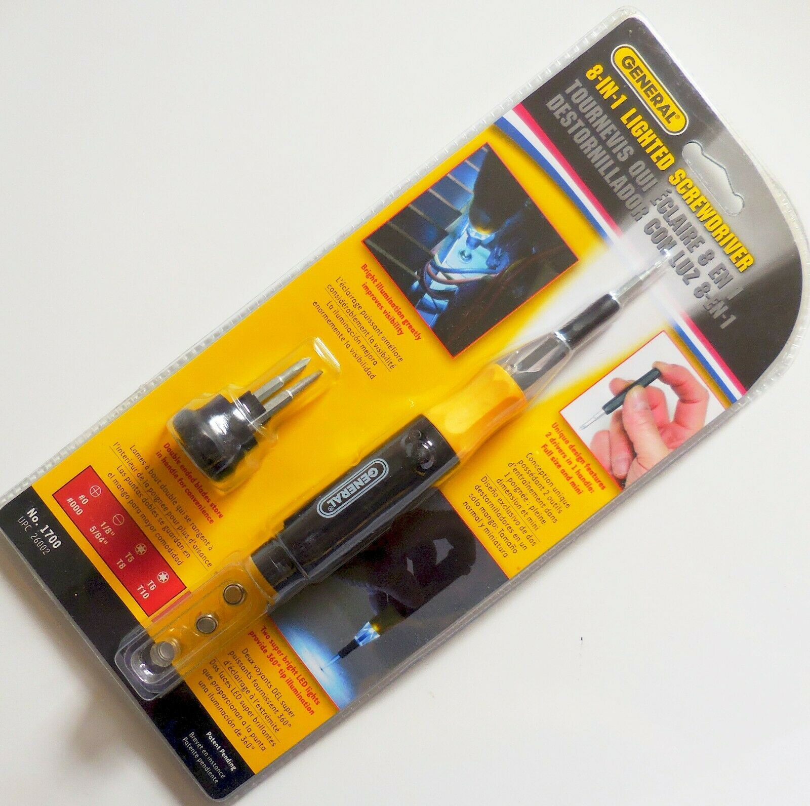 038728260024 EIGHT IN ONE LIGHTED SCREWDRIVER CRAFTS JEWELRY ELECTRONICS REPAIR - Fresh Stock Dated December 2025