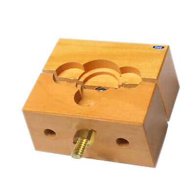 Mxell Solid Wood Wooden Watch Case Holder Vise for Watch Repair, Change Battery - Fresh Stock Dated December 2025