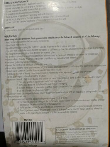 Imperial Home Desktop Coffee & Candle Warmer - No Flame, No Smoke - Sealed! - Fresh Stock Dated February 2026