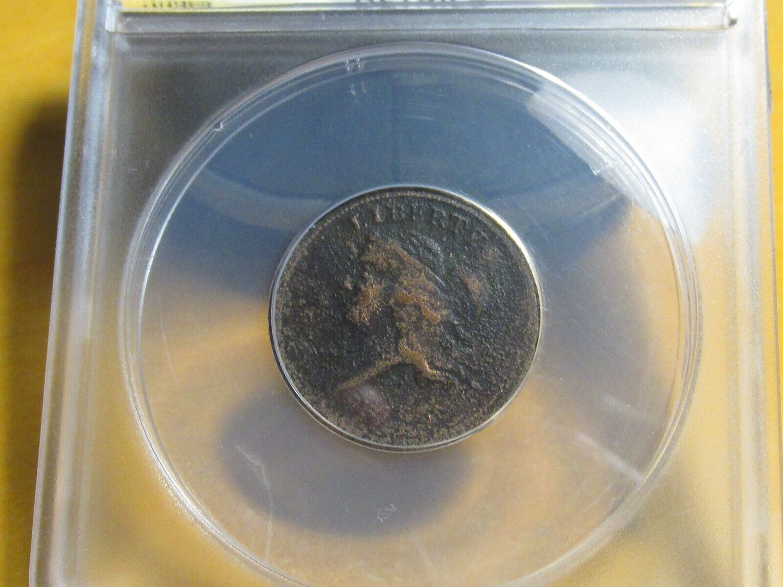 1793 LIBERTY CAP HALF CENT. ANACS FINE 12 DETAILS - HEAVILY CORRODED - CLEANED. - Fresh Stock Dated December 2025