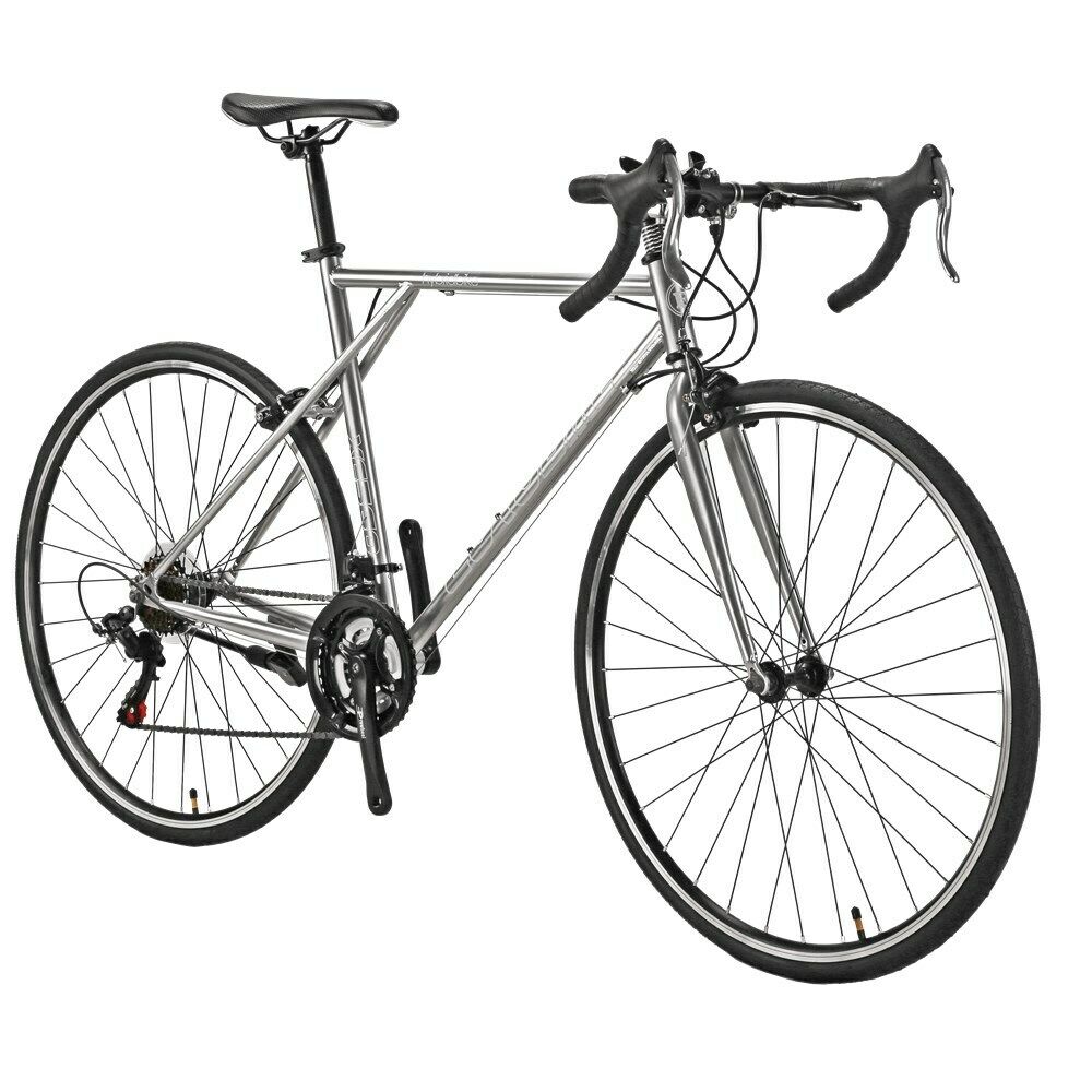 700C 56cm Light Road Bike Shimano 21 Speed Silver Racing Bicycle - Fresh Stock Dated January 2026