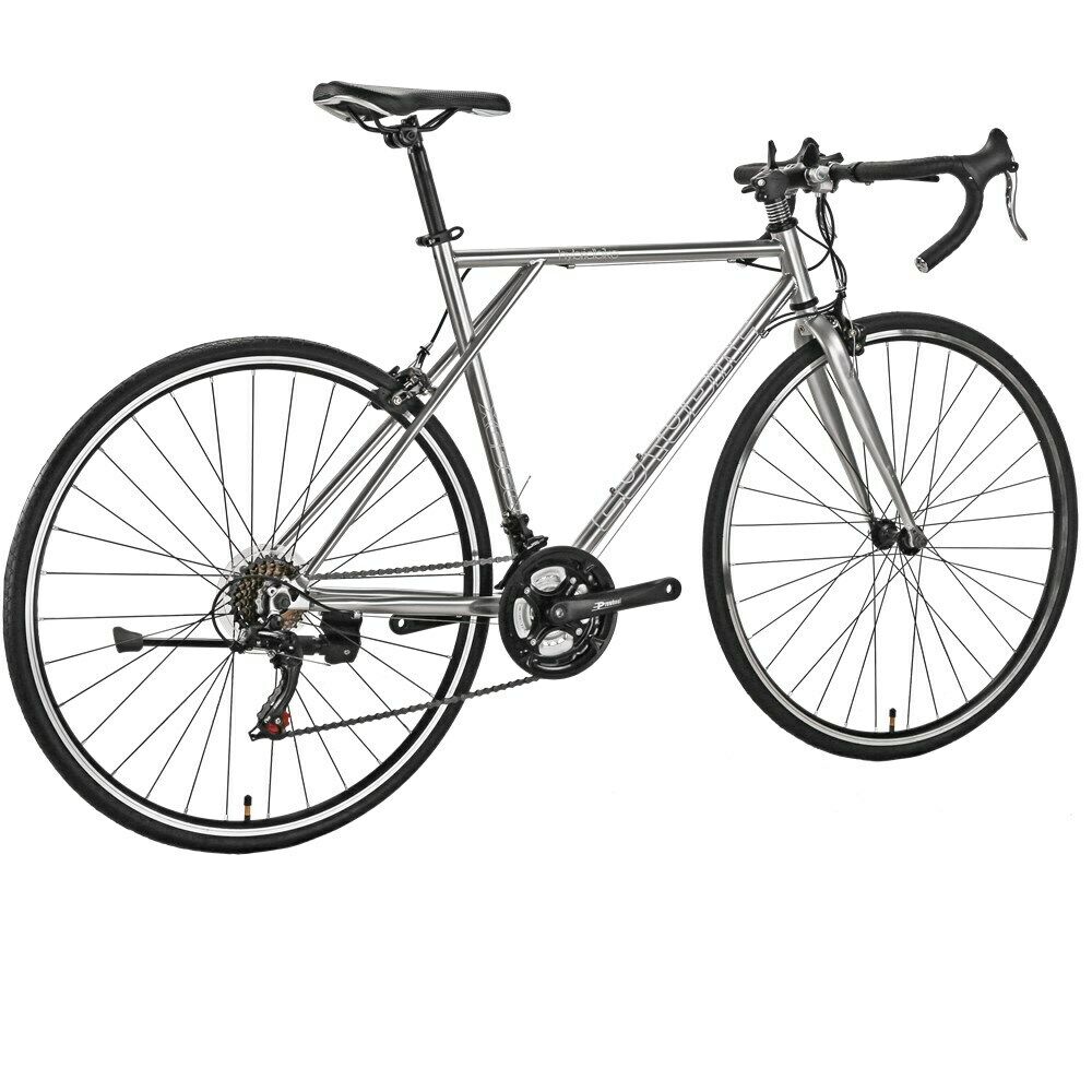 700C 56cm Light Road Bike Shimano 21 Speed Silver Racing Bicycle - Fresh Stock Dated January 2026