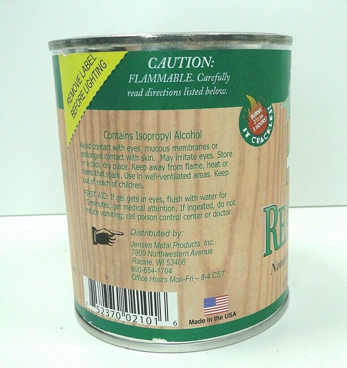 Real Flame The Original 13 oz Premium Gel Sootless Fireplace Fuel Free Shipping - Fresh Stock Dated January 2026